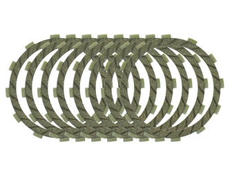 tarcze sprzęgłowe kawasaki kx 250d1/d2`85-86, kx 500b1/b2`85-86 (ebs4459)